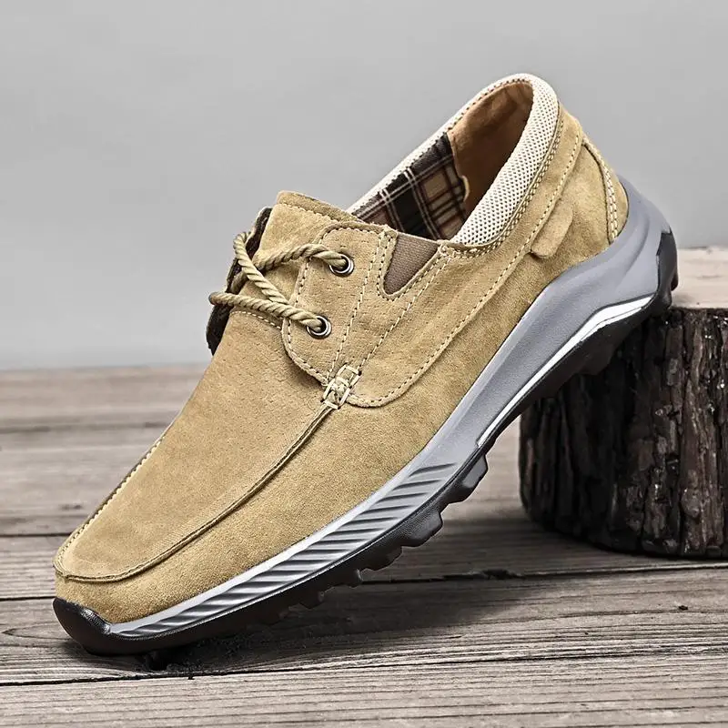 

2022 Fashion Men's Casual Shoes Breathable Loafers Men New Comfortable Outdoor Walking Shoes Lacing Sneakers Large Size 38~44