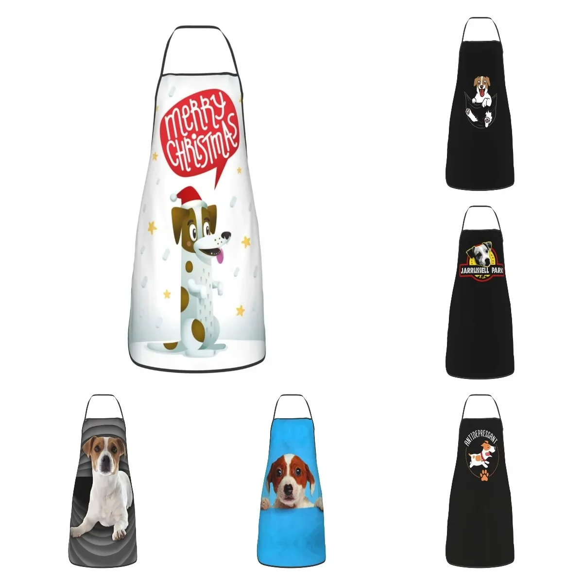 Рождественский фартук Джека Расселла терьера на заказ для мужчин и женщин