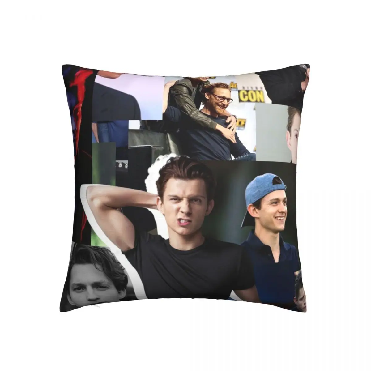 

Tom Holland Collage Star Movie Pillowcase Polyester Cushion Cover Decorative Pillow Case Cover Home Drop Shipping 40X40cm