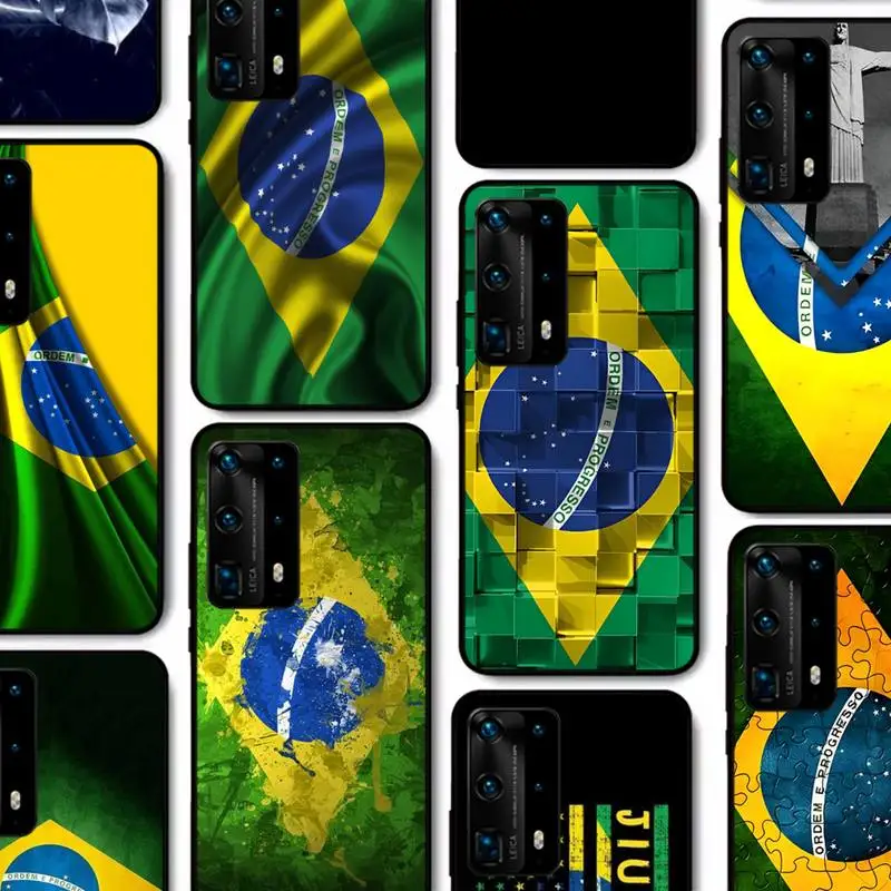 

Brazil flag Phone Case for Huawei P30 40 20 10 8 9 lite pro plus Psmart2019