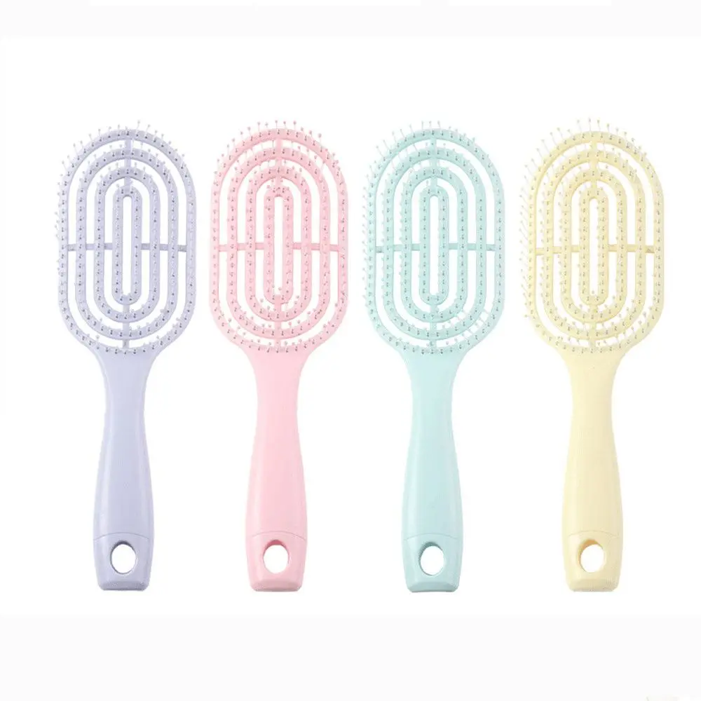 

Гребень для укладки с мягкими заколками, Антистатическая Экологически чистая щетка для волос, массажная гребень для волос, гибкие гребни дл...