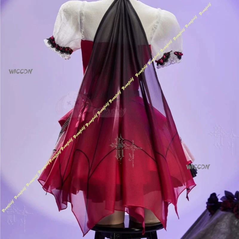 Фото Костюм для косплея Monster High Draculaura в стиле гот-лолита, парик, на Хэллоуин, Рождество, Комик-кон, для женщин и мужчин, милое платье №1