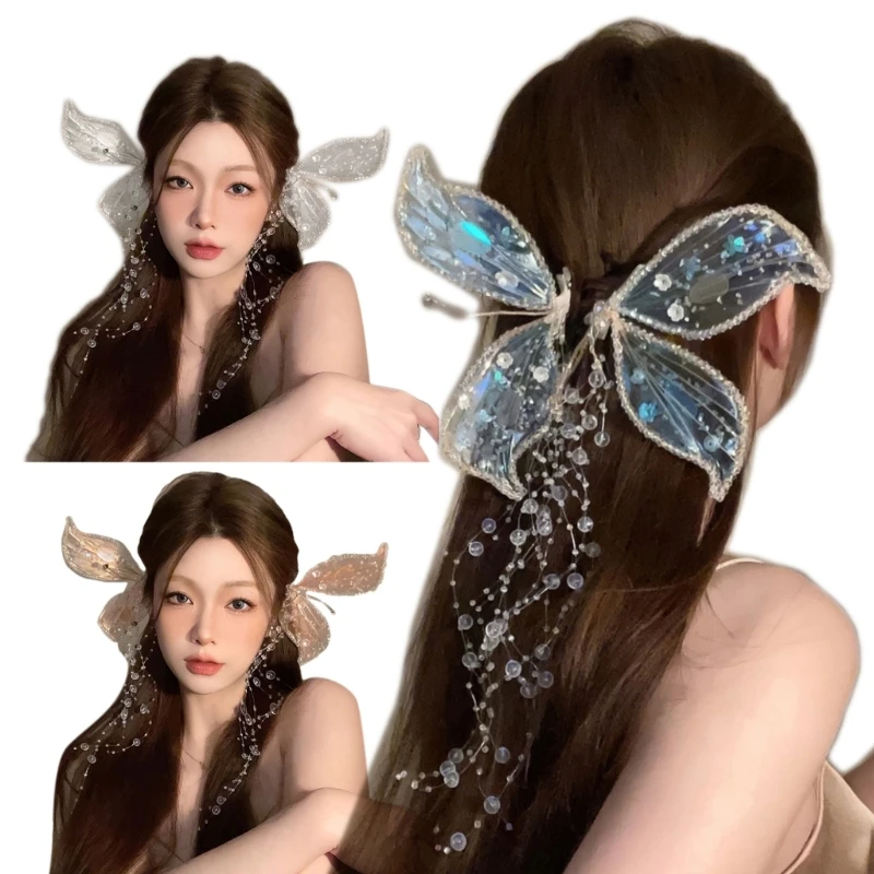 

Non-Slip Hair Duckbill Sparkly Ponytail Catch Barrette Strong Hold Hairpin