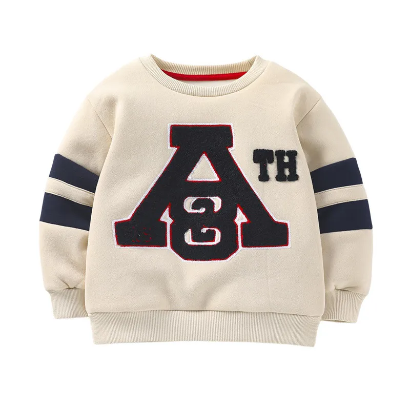 

Jumping Meters New Arrival Fleece Winter Boys Girls Sweatshirts Long Sleeve Children's Fashion Hooded Hot Selling Kids Shirts