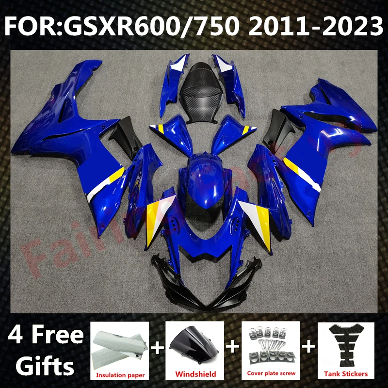 

Fairing kit for GSXR600 750 GSXR 600 GSX-R750 K11 2011 2012 2013 2014 2015 2016 2017 2018 2019 2020 2021 Fairings set blue black
