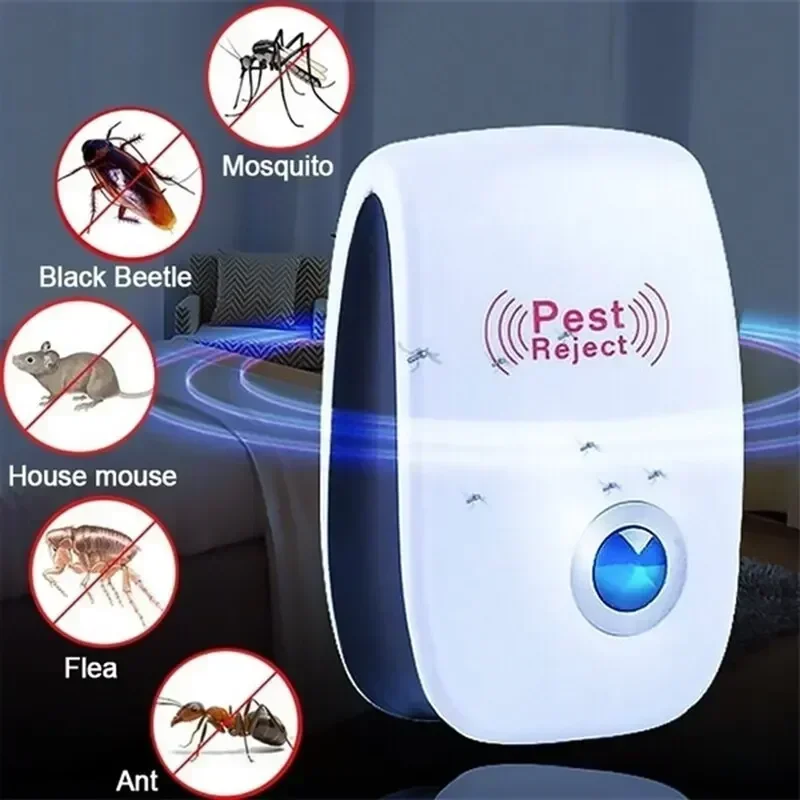 Ultrasonic Mosquito Repellent Electronic Rat Spider Cockroach Killer Intelligent Exterminator Home Items