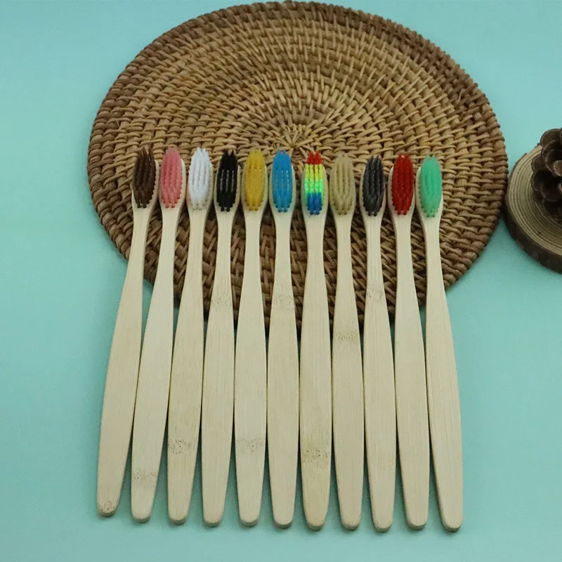 

1 шт., набор зубных щеток из натурального бамбука