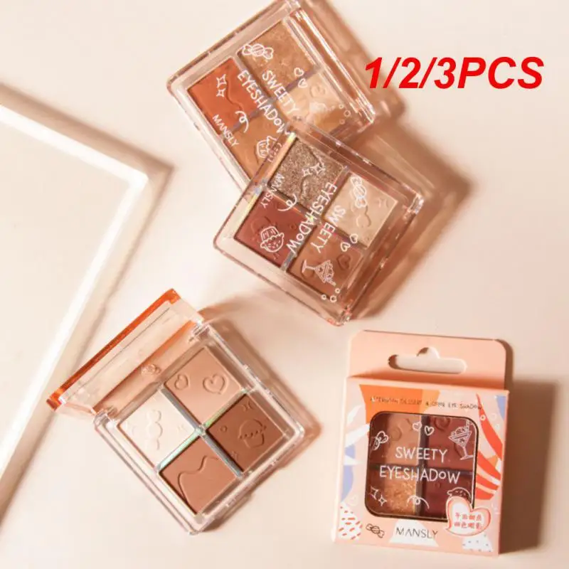 

1/2/3PCS Color Matte Eyeshadow Palette Glitter Eye Shadow Waterproof Long Lasting Make Up Pallet Shimmer Women Beauty Cosmetics