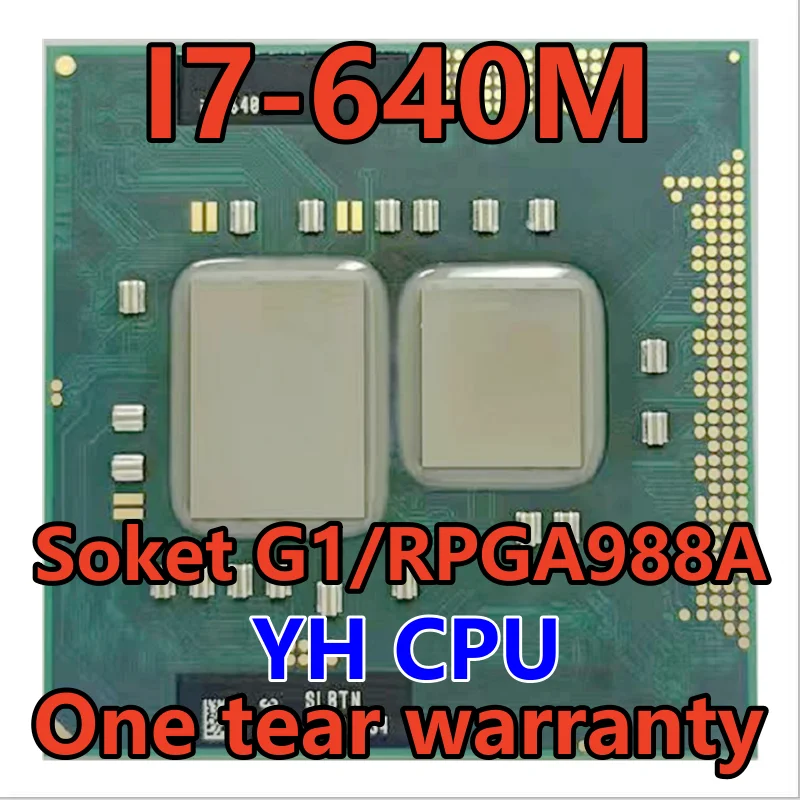 

I7-640M I7 640M SLBTN 2.8 GHz Dual-Core Quad-Thread Prosesor CPU 4W 35 watt Soket G1/RPGA988A