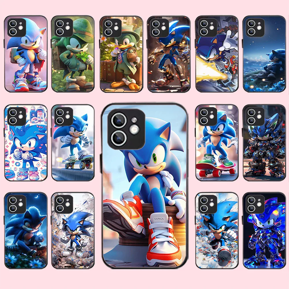 Черный силиконовый чехол WBA-36 Sonic для OPPO A3 5 9 15 16 17 38 40 52 53 54 57