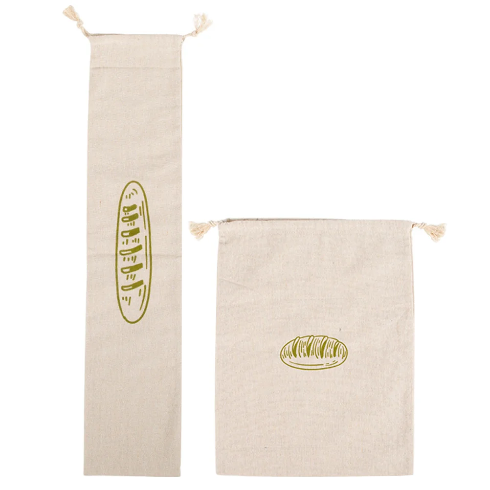 

Bread Drawstringtoaster Loaf Linen Slice Storageunbleached Pastries Large French Loaves Packaging Laundry Pouches Burlap