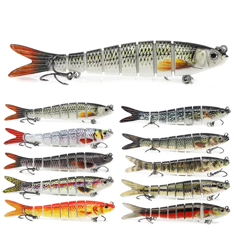 

Luya Bait Bionic Jointed Broken Jointed Hard Bait Cloth Strip Jointed Fish 13.5cm 26g Fishing Tackle Fishing Wobblers Lures