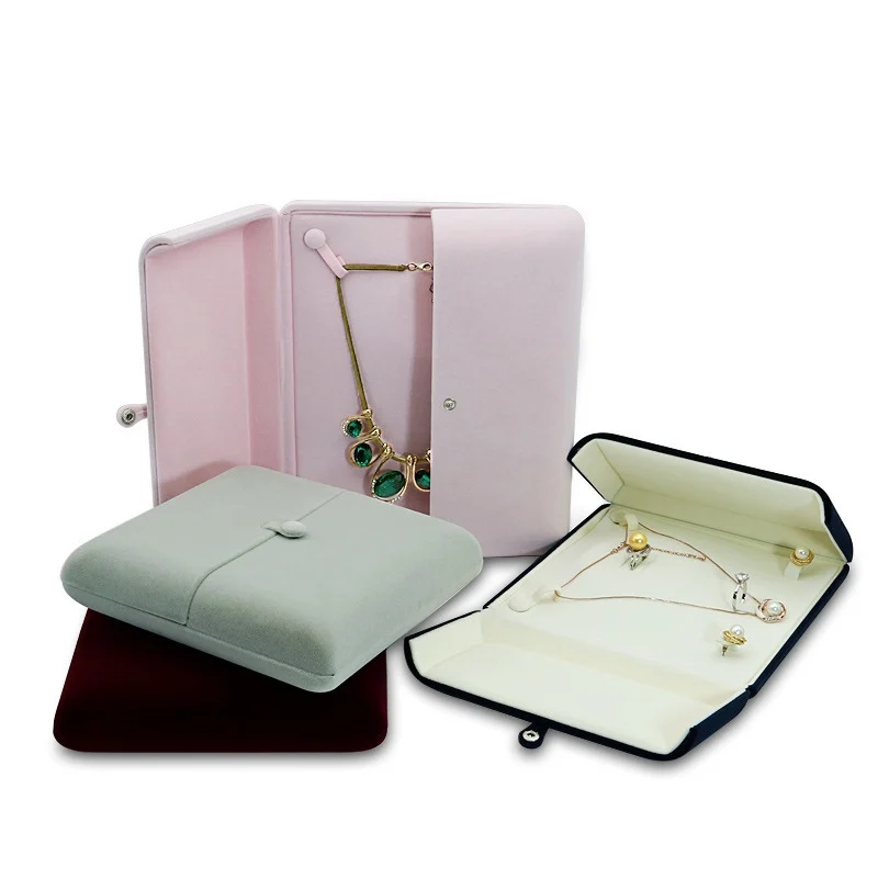 

Бархатная Двусторонняя открывающаяся Подарочная коробка для ювелирных изделий