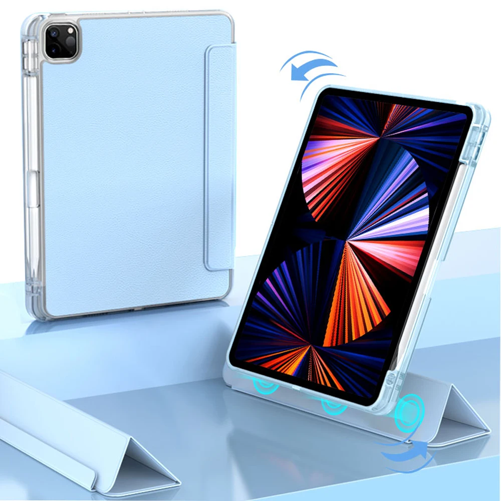 

Новинка чехол для ipad 10,2 дюймов Магнитный съемный Air 4/5 360 ° Реверсивный чехол iPas Pro 11 чехол 2020/2021Mini 6 Магнитный чехол с поддержкой