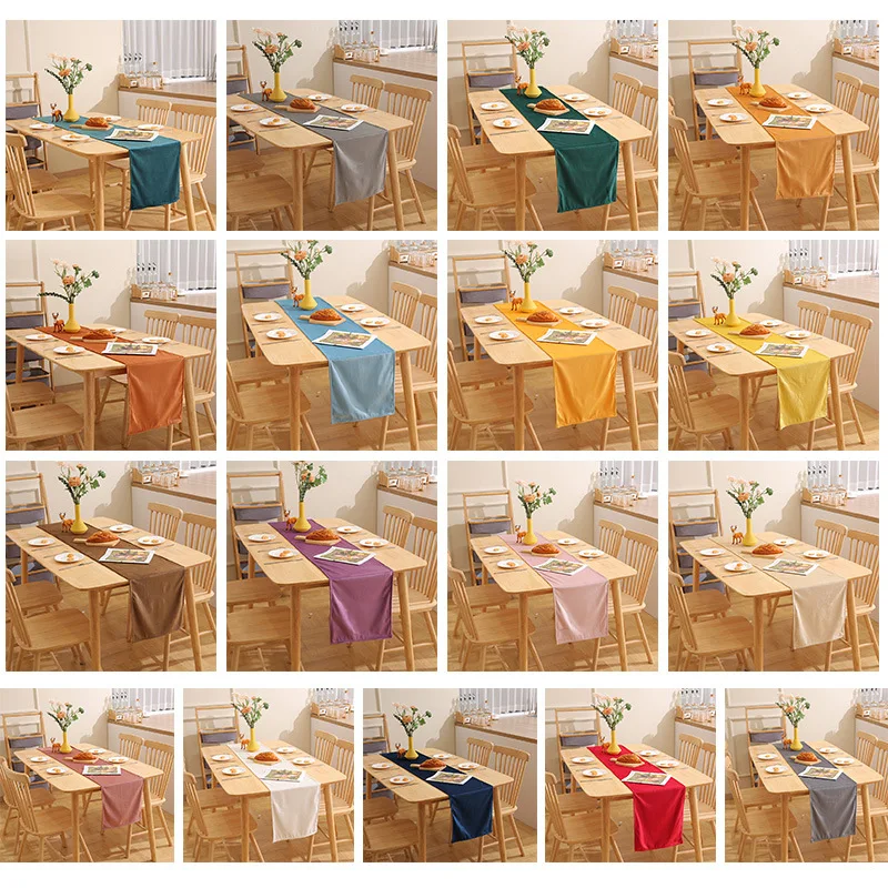 Однотонный настольный флаг для китайской спальни простой декор кровати Лидер