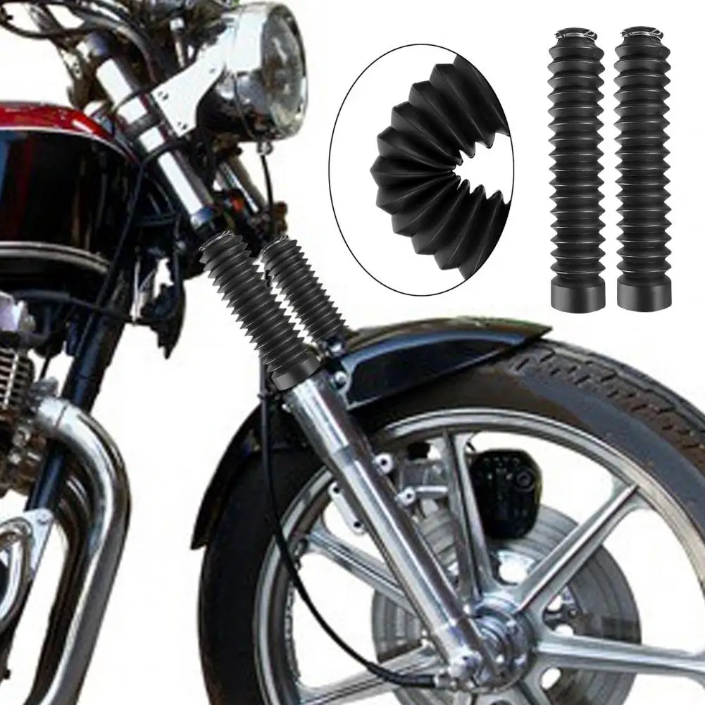 Practical Front Fork Cover Rubber Front Fork Dust Guard Anti-scratch Motorcycle Scooter Front Fork Boot Wide Application