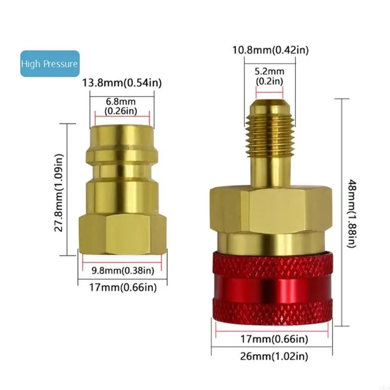 Kemei Quick Coupler R1234YF адаптеры для кондиционера
