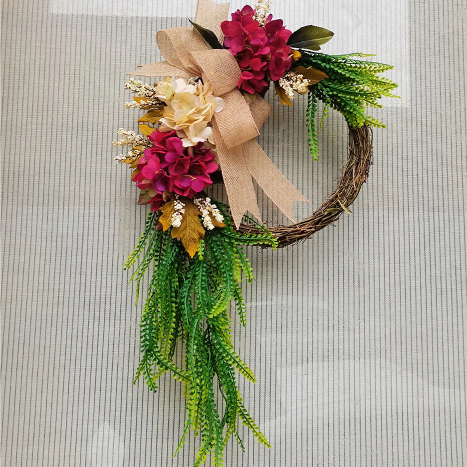 

Wreath Faux Party Wreath Dried Vines And Artificial Flowers Spring/Summer Decorative Wreath Front Door Or Interior Wall