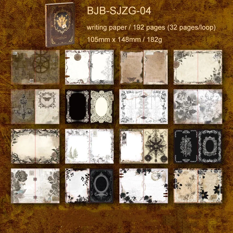 

JIANWU Century Hymn серия винтажное кружево с растениями и цветочной каймой пейзажный материал блокнот для коллажа креативный DIY журнал канцелярские принадлежности