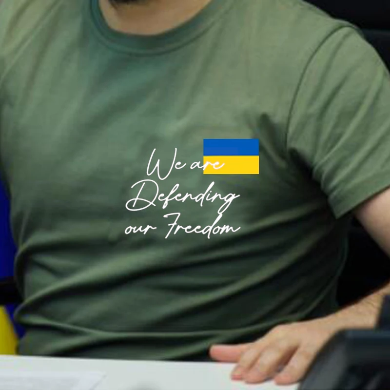 

Glory To Ukraine T Shirt we are defending our freedom ukraine flag ukrainian t-shirt casual ukrain cotton tees unisex clothes