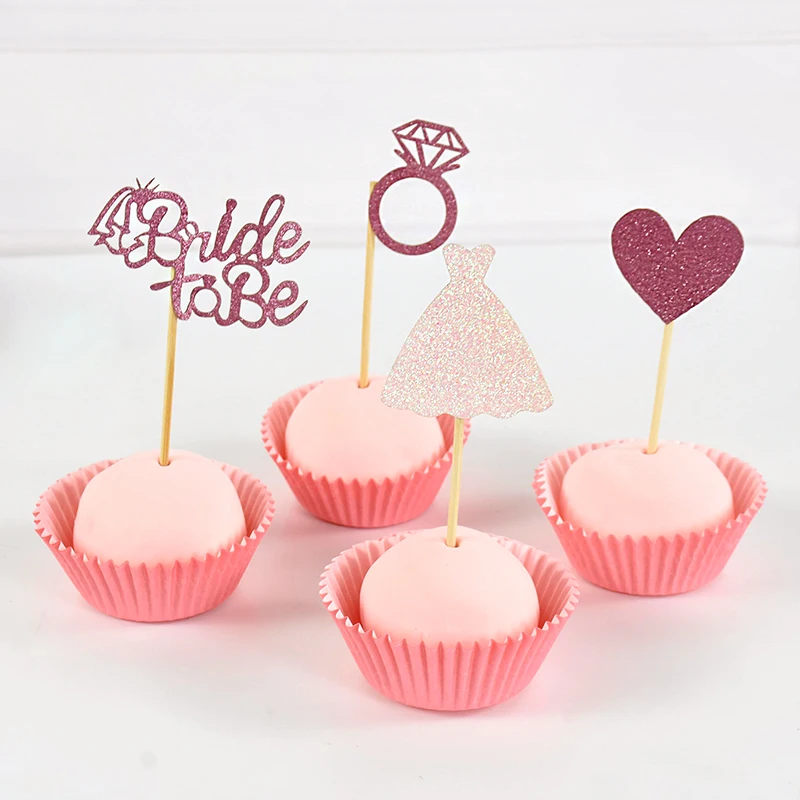 Розовые золотые кольца с бриллиантами для капкейков YONGSNOW