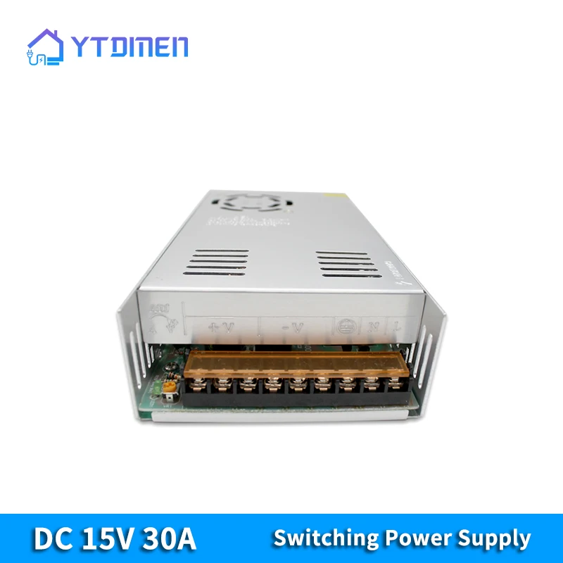 

Импульсный источник питания AC DC 110V-220V To 15V 30A адаптер питания трансформатор освещения Светодиодный драйвер для светодиодных лент