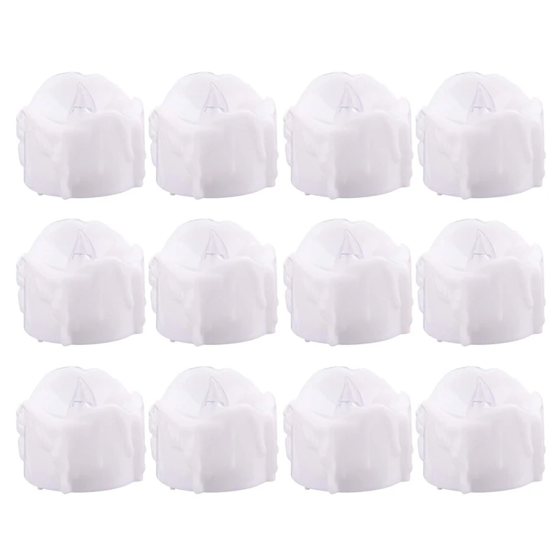 

LED Candles, Set Of 12 Flameless LED Candles Tealights LED Tealights Battery-Operated With Timer Function Warm White