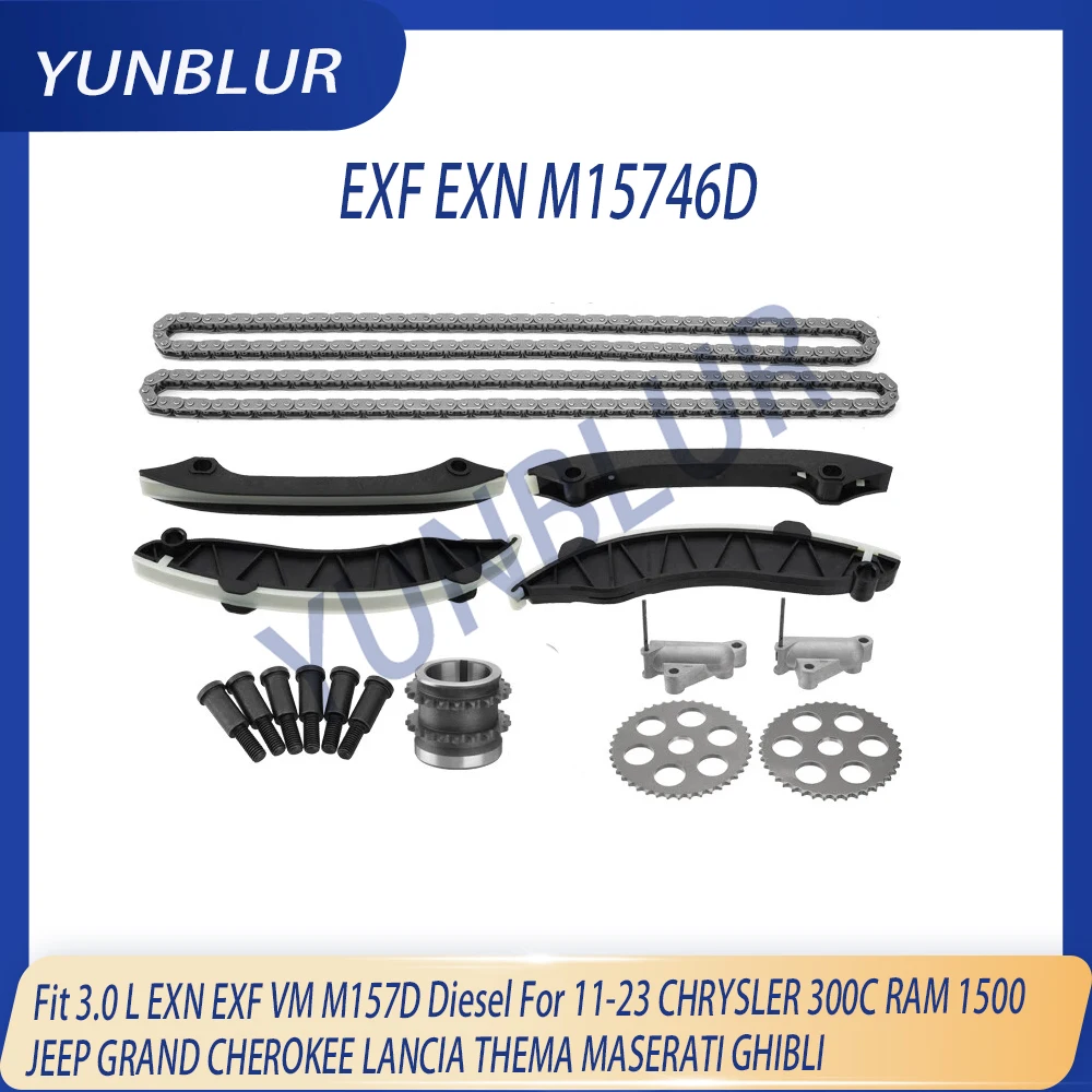 Фото Комплект направляющих цепи ГРМ EXF для двигателей 3.0 L EXN VM M157D (дизель) для CHRYSLER JEEP GRAND CHEROKEE, LANCIA, MASERATI, RAM 1500 (2011-2023 гг.) №1
