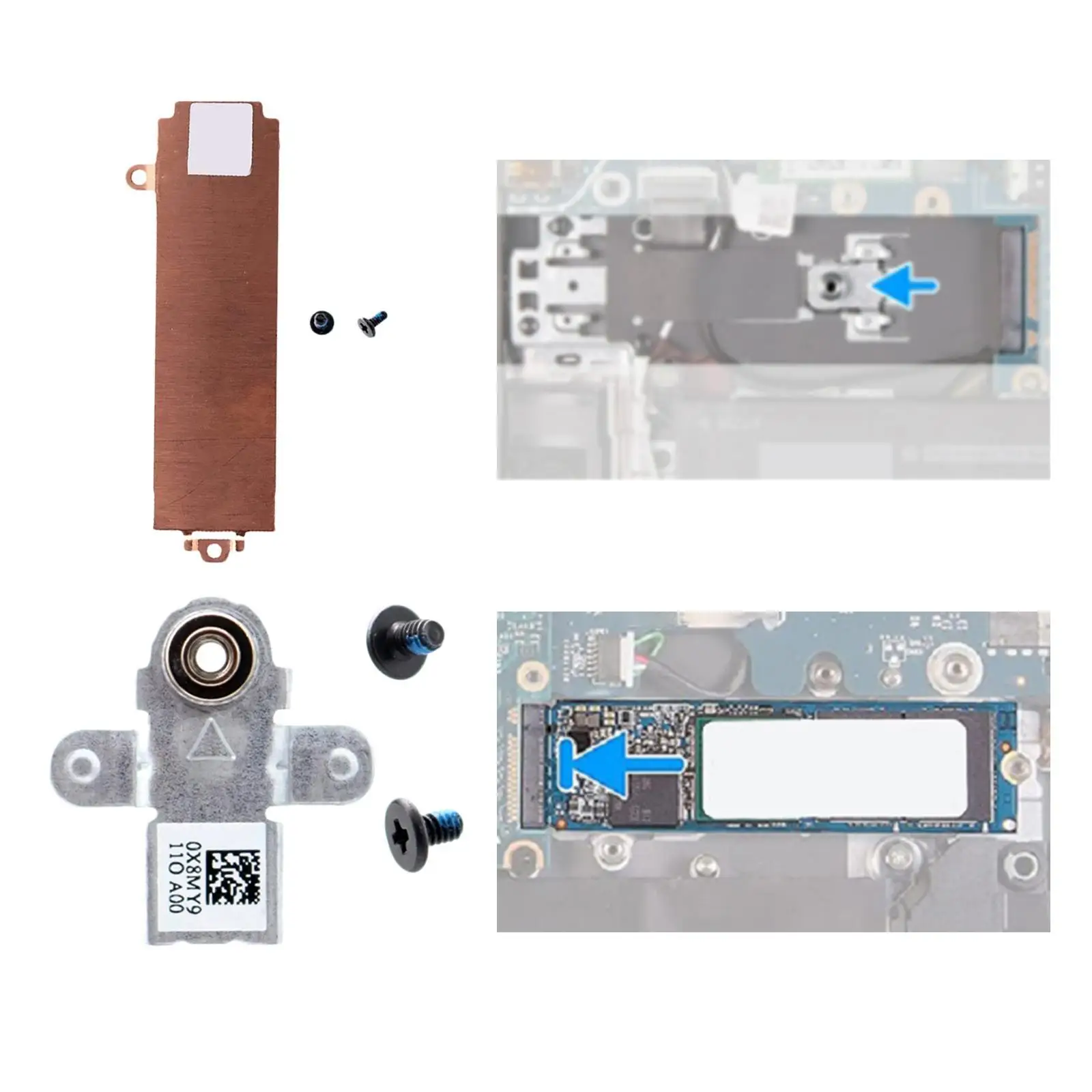 

Чехол для радиатора 2280 M 2 SSD с держателем кронштейна для Dell G15 5510 5511 Series