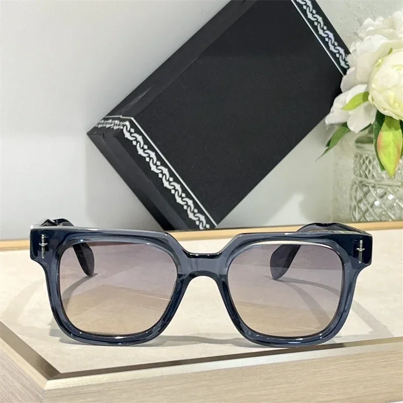 Британские брендовые солнцезащитные очки зеркальные женские из 2024 крупного