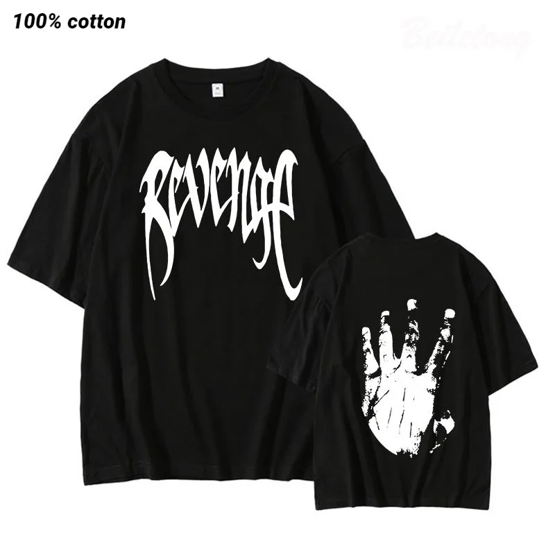 

Revenge Bad Vibe Forever Brand T Shirt Kill Me Men Women Tshirts REVENGE 100% Cotton Short Sleeve Tees Sad Rapper Funs Swag Tops