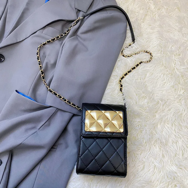 

New Fashion Coin Purse Long Mini Shoulder Cute Crossbody Bag High-quality Diamond Embroidery Thread Handbags Women Bags Designer