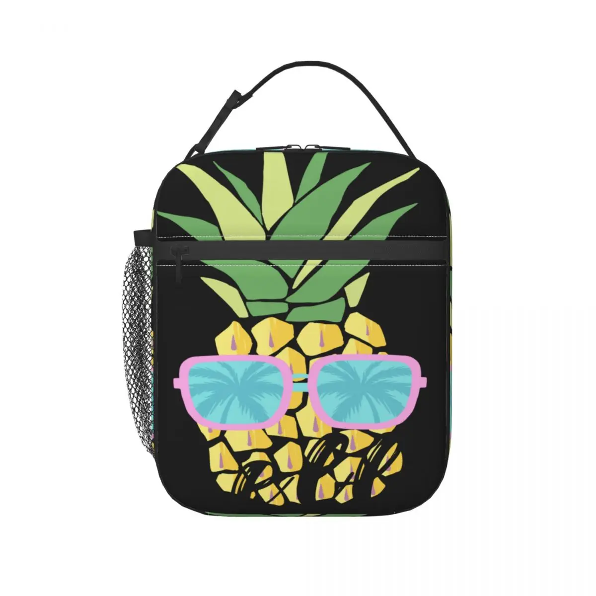 

Lunch Bag Thermal Insulated Tote Pouch Kids School Bento Portable Dinner Container Picnic Food Storage Graffiti Pineapple