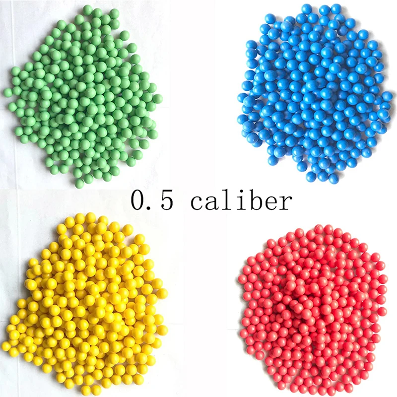 

.50 Caliber Recyclable Rubber Paintballs Suitable for 0.5 Cal HDR and HDP Solid Soft Riot BallsRecycle Paint Balls Gun