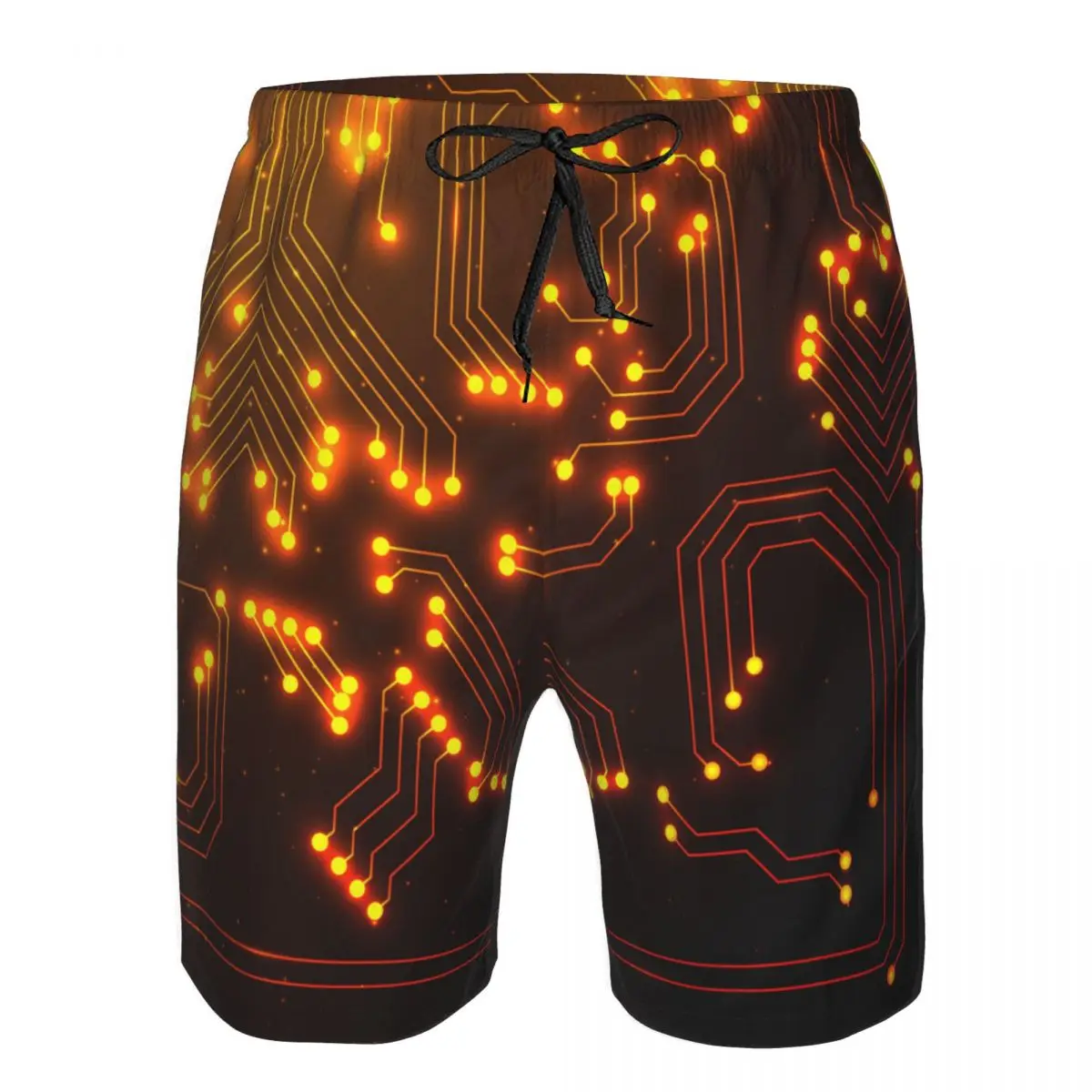 

Swimwear men bermuda Men Shorts Beach Integrated Circuit Quick Dry Swimwear Seaside Mens Vacation Shorts Male Drop Ship