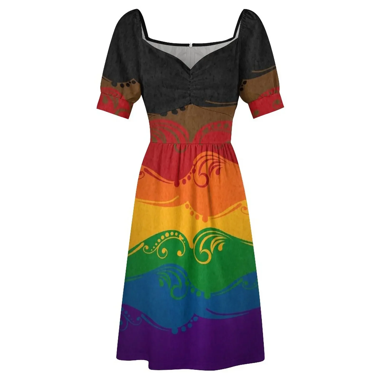 Радужное платье с флагом гордости