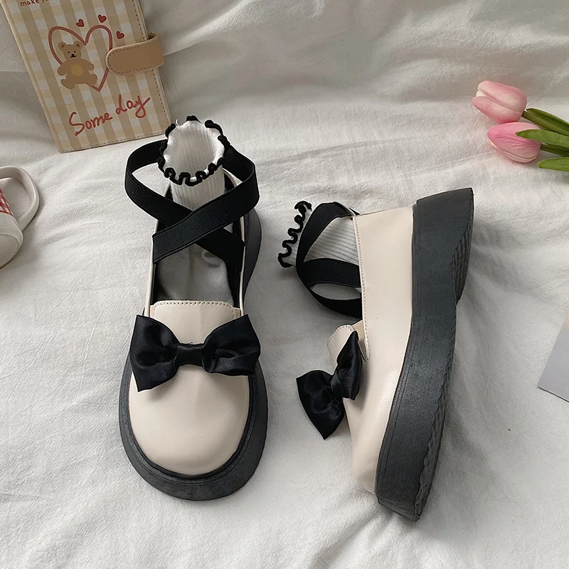 

Women Shoes Autumn Oxfords Clogs Platform Round Toe Fall Nurse Leather Creepers Retro Comfortable New Mary Janes Rome Rubber Wed