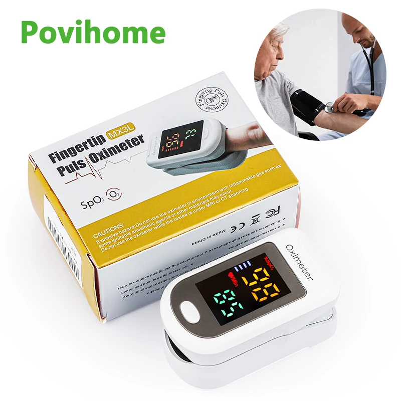Mx3-T Finger Clip Pulse Oximeter Measure Blood Oxygen Heart Rate Lcd Monitor Portable Spo2 Saturation Meter Pulsicometer Finger