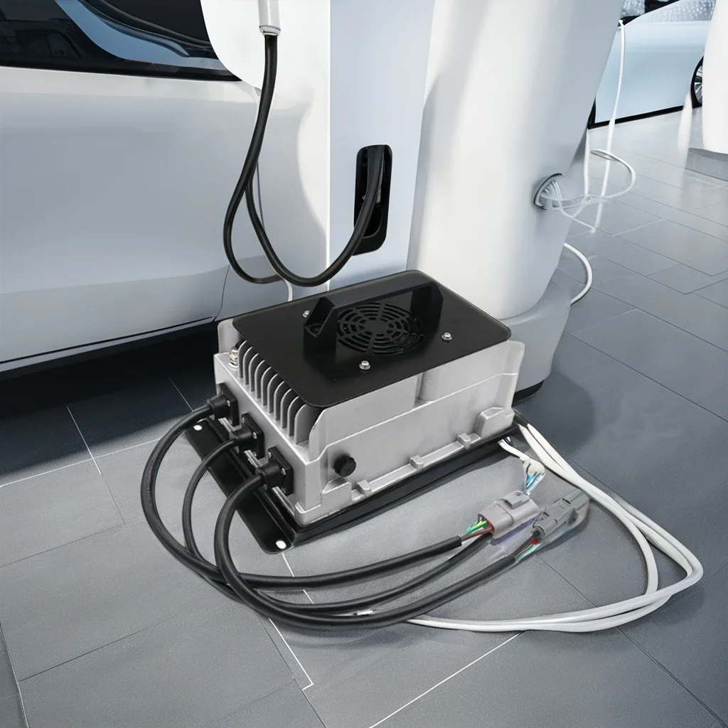 Портативное зарядное устройство мощностью 3 кВт для электромобилей с выходное