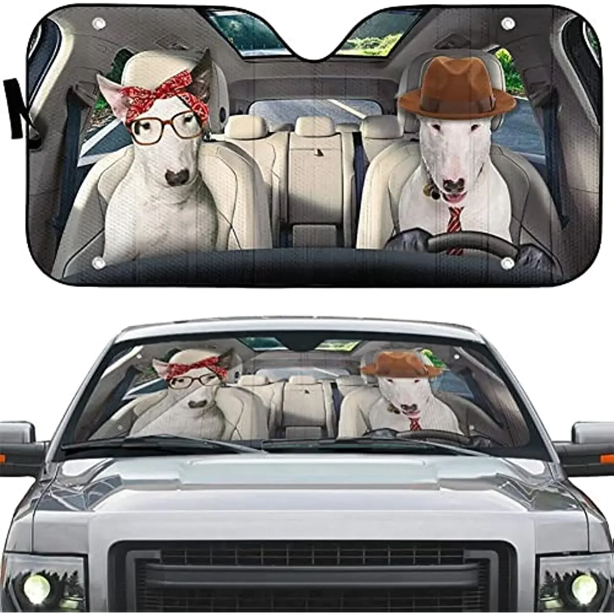 Автомобильный солнцезащитный козырек для лобового стекла bull terrier чехол УФ-блока