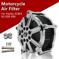 for harley xl883 xl1200 x48 motorcycle air cleaner filter multi angle filter kits intake system kit filtro de ar esportivo