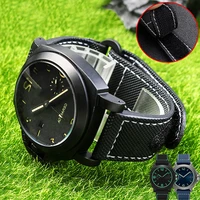 quality nylon canvas watch strap for panerai watchband pam01661004411118111 leather wrist band bracelet accessories 24mm