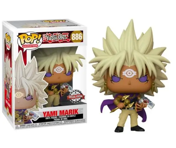 Экшн-фигурки из ПВХ Funko pop Muto Games Yami Marik 886 # Коллекционная модель с коробкой игрушки для детей рождественские подарки