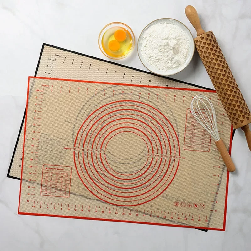 

Pastry Pad Kitchen Thickened Silicone Fiberglass Kneading Pad Oven High Temperature Resistant Pad
