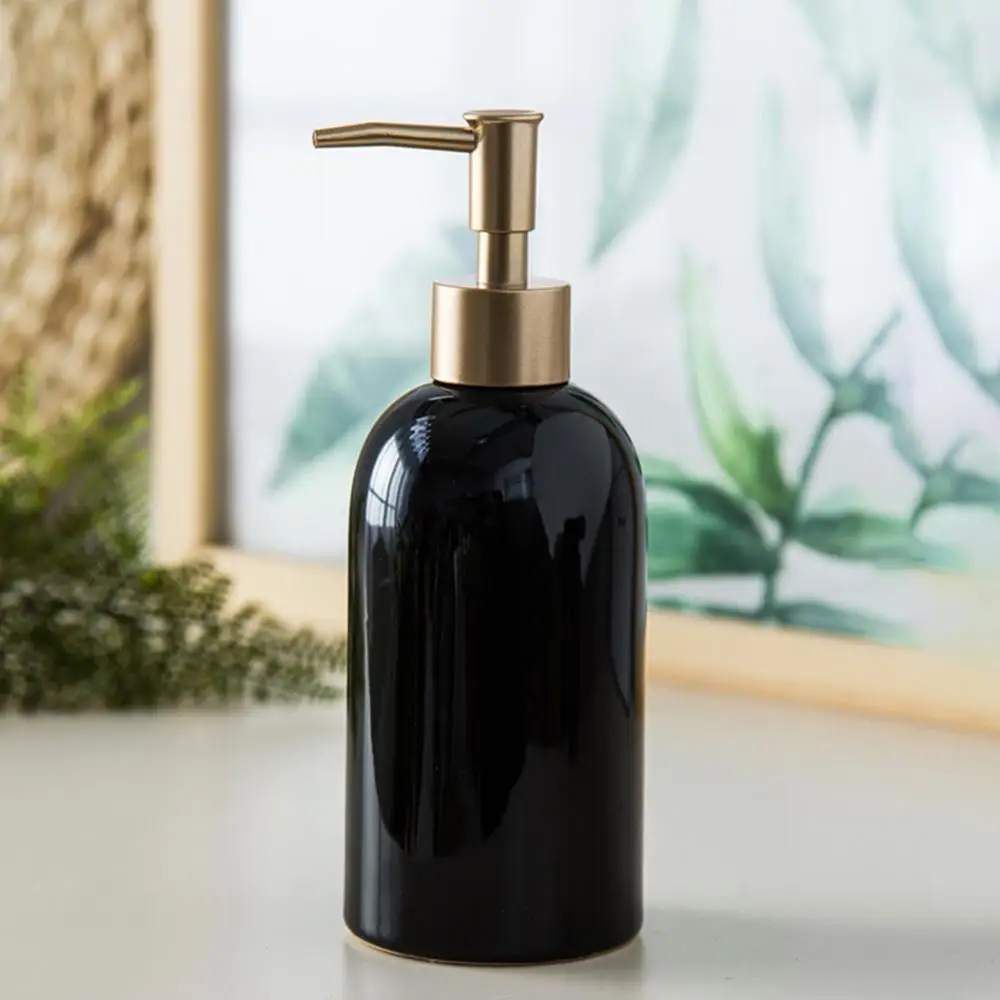 

420ml Ceramic Liquid Soap Dispenser Shampoo Bottle Hand Sanitizer Shower Gel Soap Bottle Hand Soap Dispenser Empty Pump Bottle
