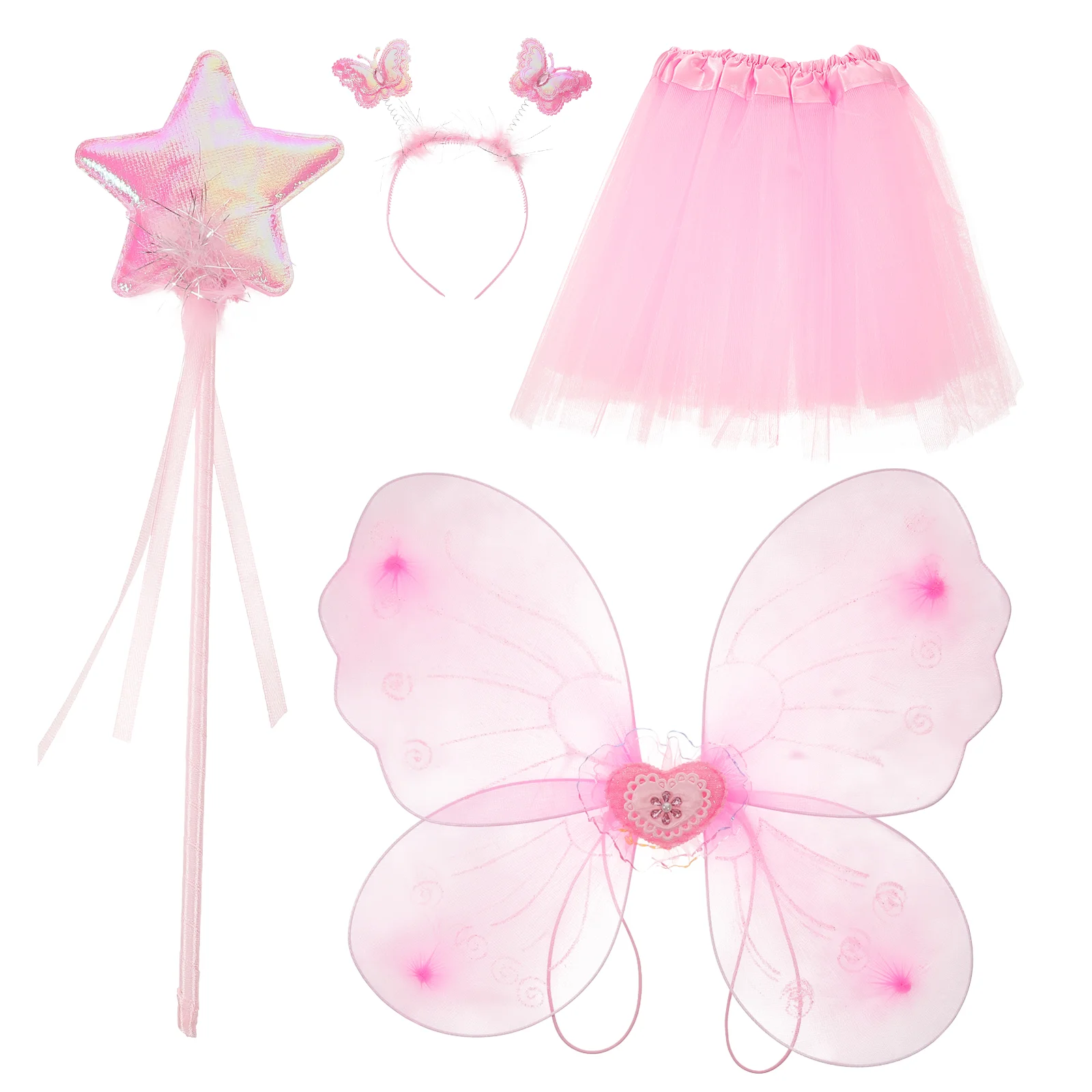 

1 Set Fairy Gauze Skirt Performance Dress up Accessory Girl's Costume