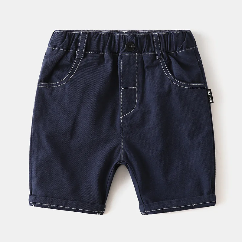HM Tri-Fold Brand Big Sale Withdraw from Cupboard Summer Clothing New Arrival Boys K-sle Fashion Pure Color Casual Half Len...