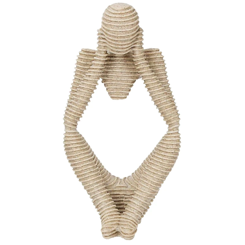 Абстрактная скульптура статуя мыслителя песчаник смола для отеля дома рабочего