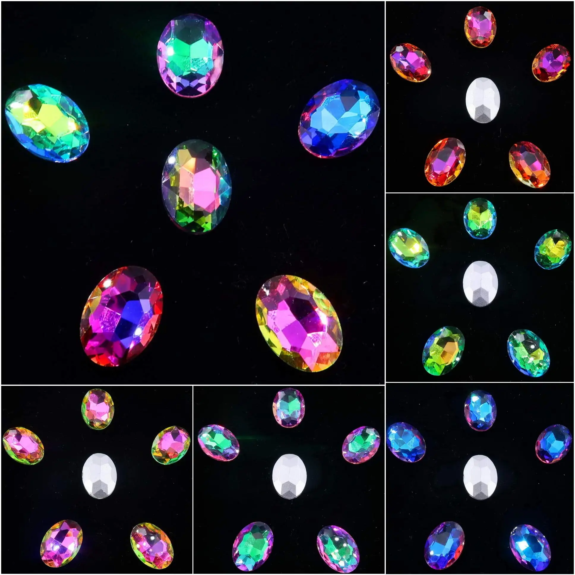 

Блестящие овальные Стразы овальной формы с острым основанием для украшения рукоделия «сделай сам», украшение для обуви