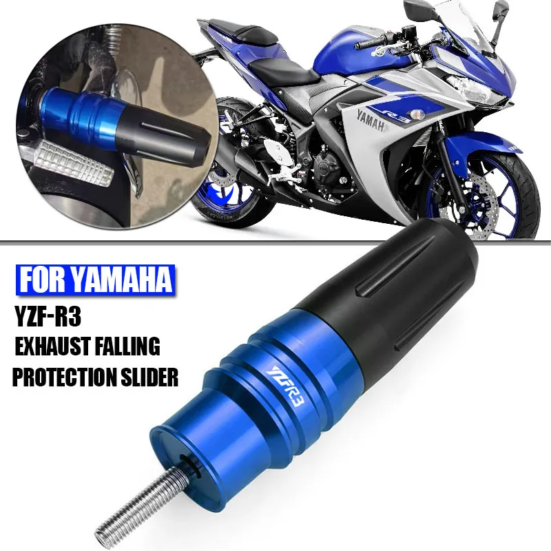 

For Yamaha YZFR3 YZF R3 2015 2016 2017 2018 2019 2020 Accessories Motorcycle Aluminum Crash Pads Exhaust Sliders Crash Protector